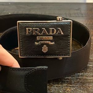 Prada Nylon Belt Black